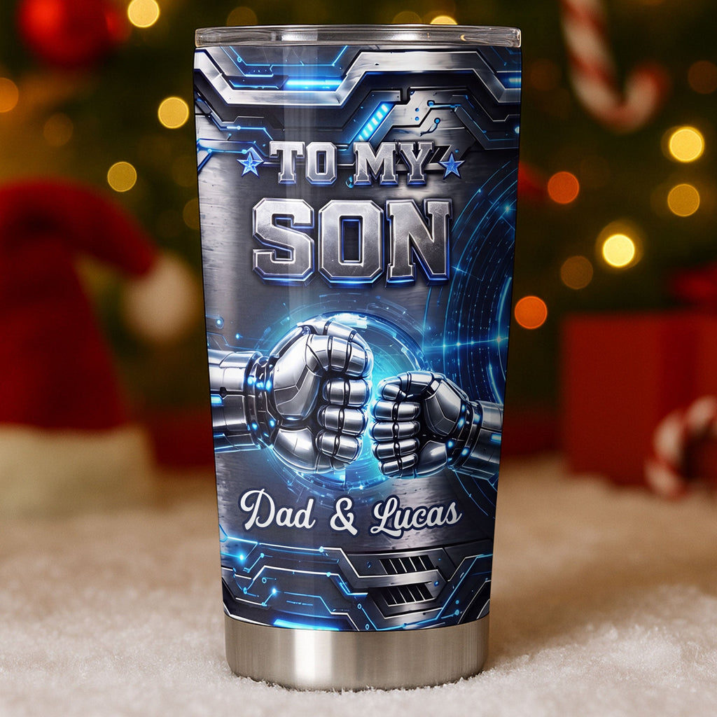 Personalized 20oz Stainless Steel Tumbler Custom Gift for Son 20oz Tumbler GradoCreations
