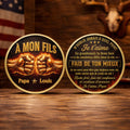 Personalized Commemorative Coin Custom Name Gift for Son Commemorative Coin GradoCreations