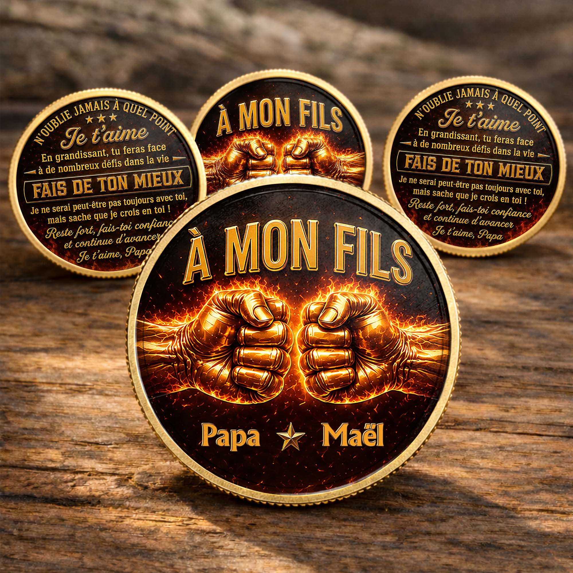 Personalized Commemorative Coin Custom Name Gift for Son Commemorative Coin GradoCreations