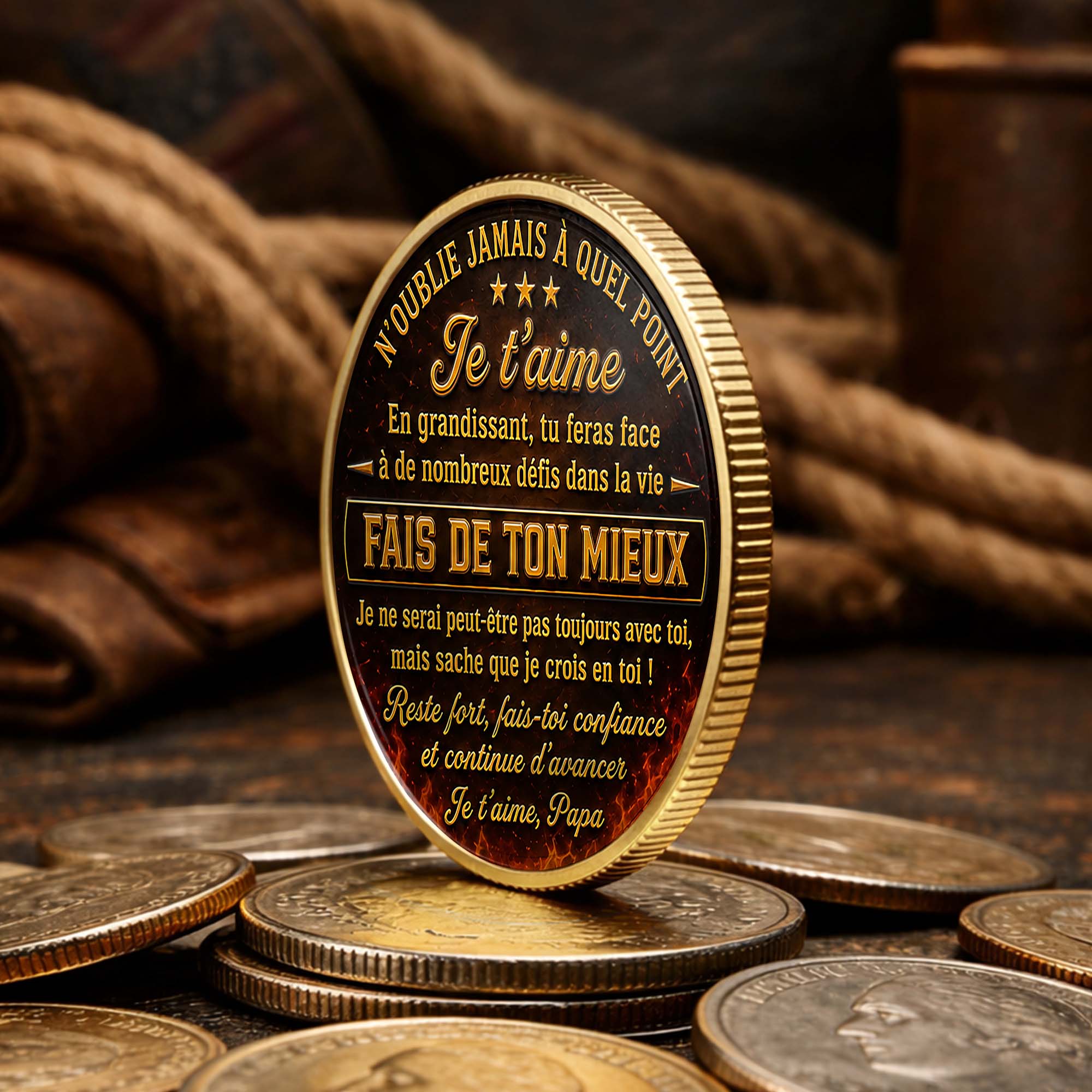 Personalized Commemorative Coin Custom Name Gift for Son Commemorative Coin GradoCreations