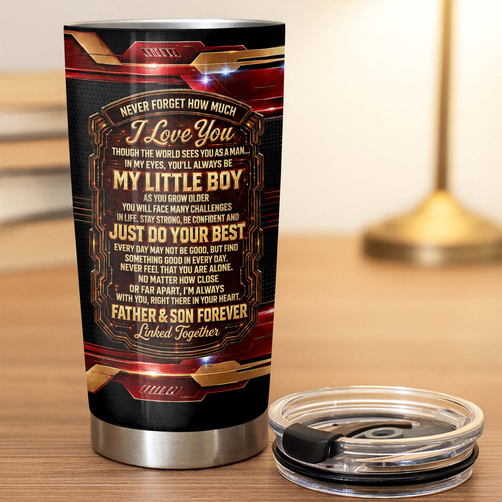 Personalized 20oz Stainless Steel Tumbler Gift for Son 20oz Tumbler GradoCreations