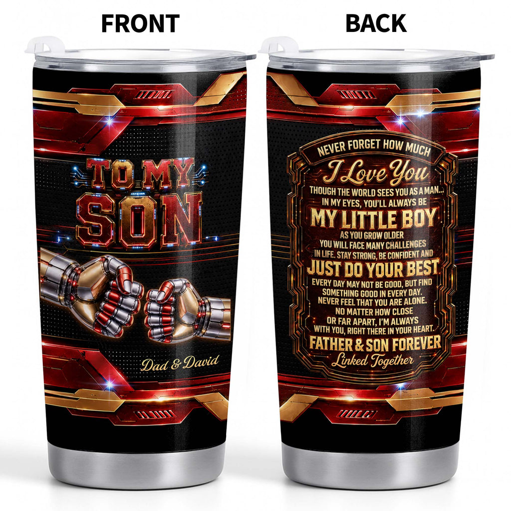 Personalized 20oz Stainless Steel Tumbler Gift for Son 20oz Tumbler GradoCreations