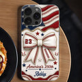Personalized Clear Phone Case Custom Name 4th of July Gift Clear Phone Case GradoCreations