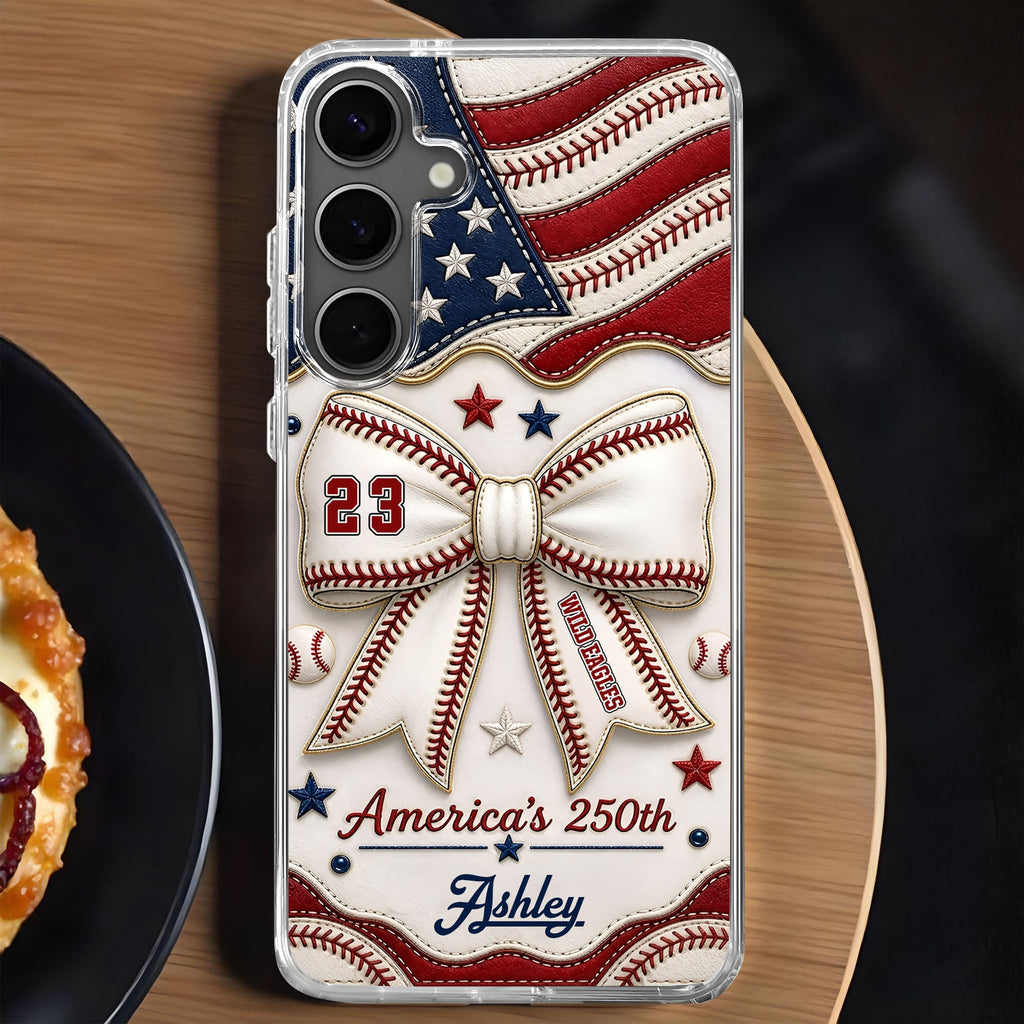 Personalized Clear Phone Case Custom Name 4th of July Gift Clear Phone Case GradoCreations