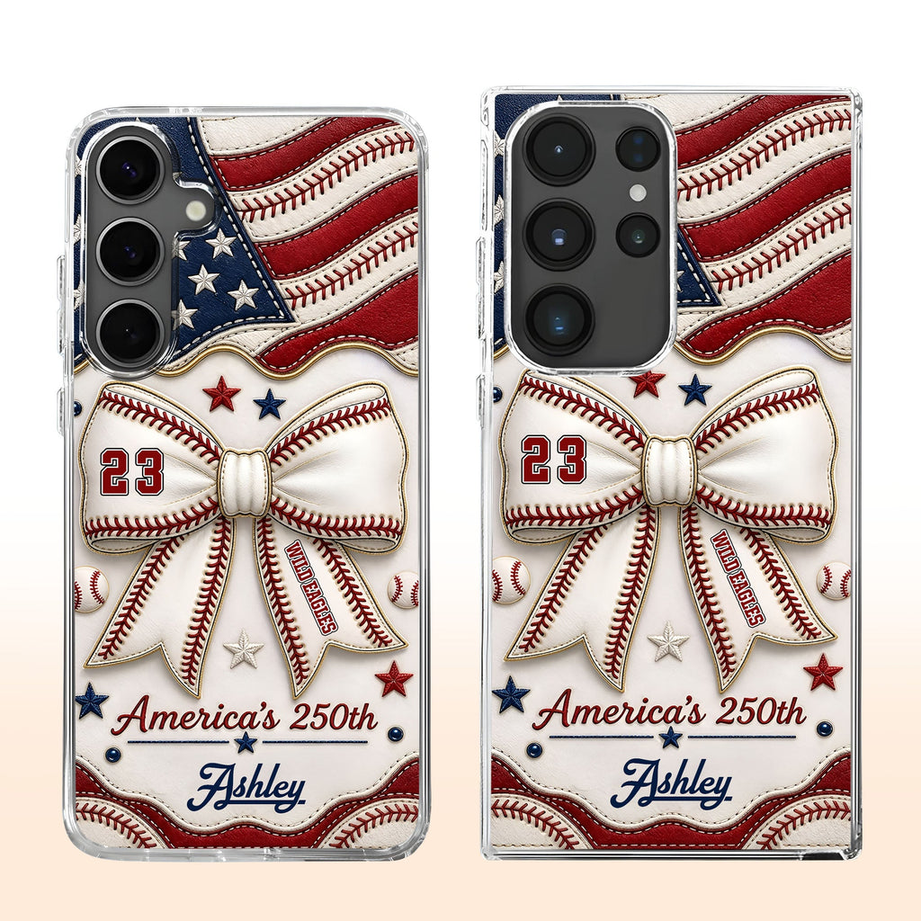 Personalized Clear Phone Case Custom Name 4th of July Gift Clear Phone Case GradoCreations