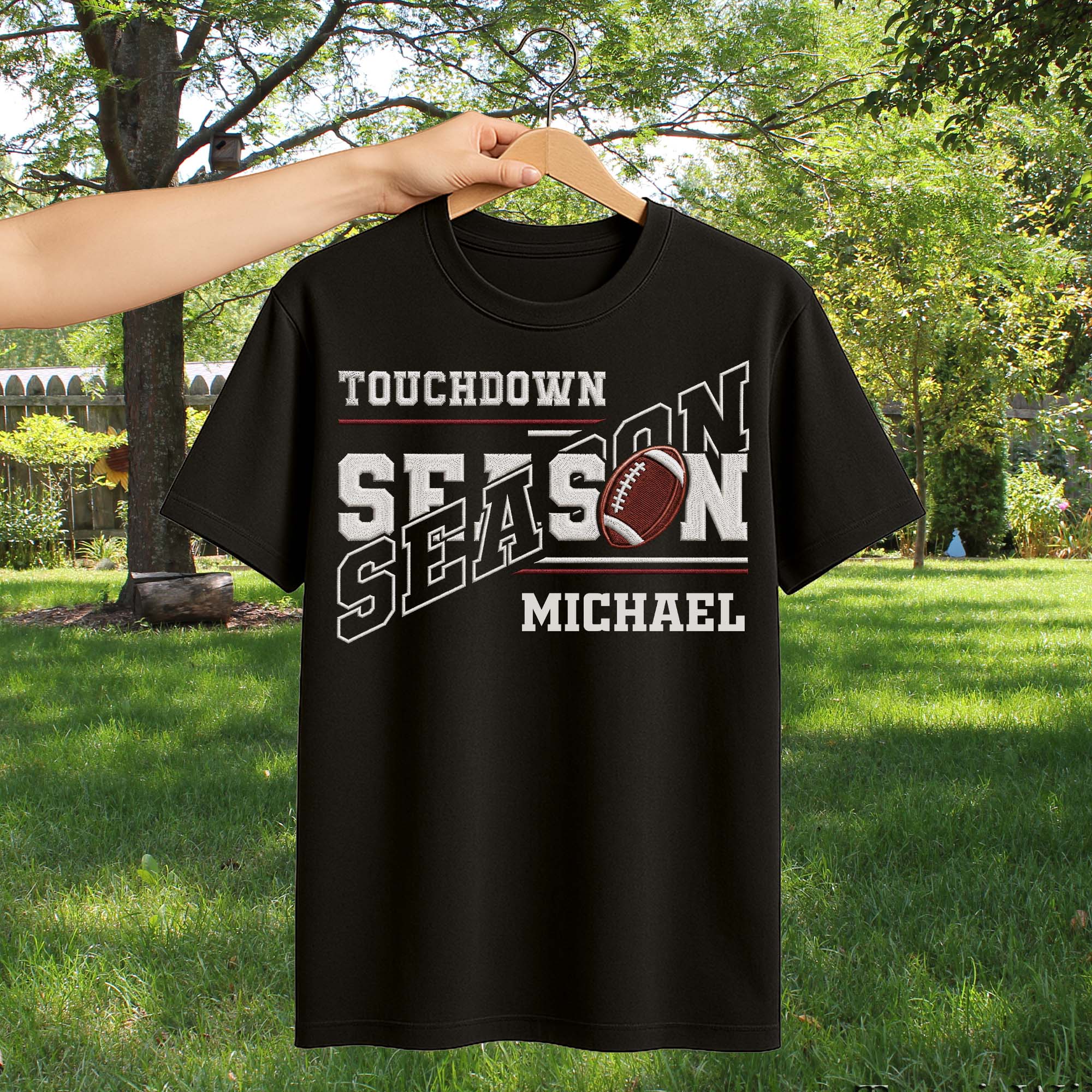 Personalized Football Lover Shirt Custom Name Gift for Dad Shirt GradoCreations