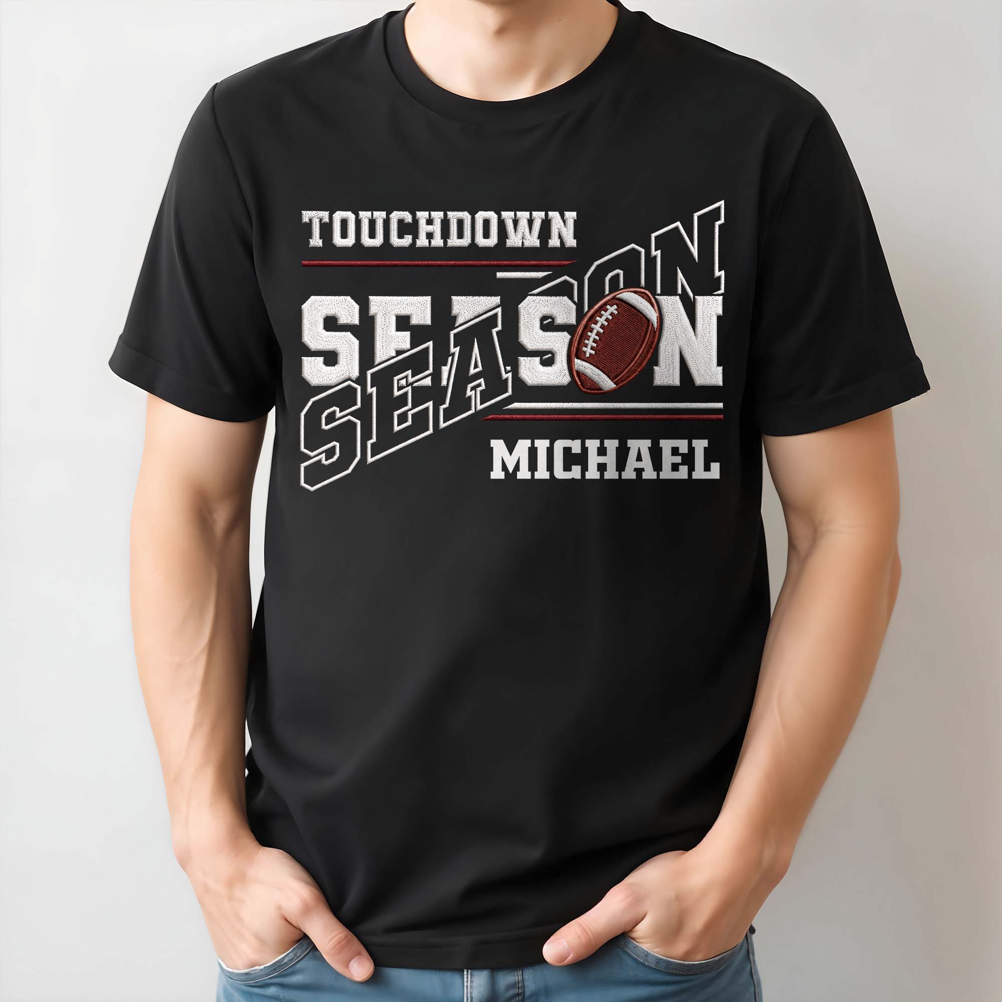 Personalized Football Lover Shirt Custom Name Gift for Dad Shirt GradoCreations