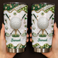 Personalized Stainless Steel Tumbler for Golf Lovers Custom Name 20oz Gift 20oz Tumbler GradoCreations