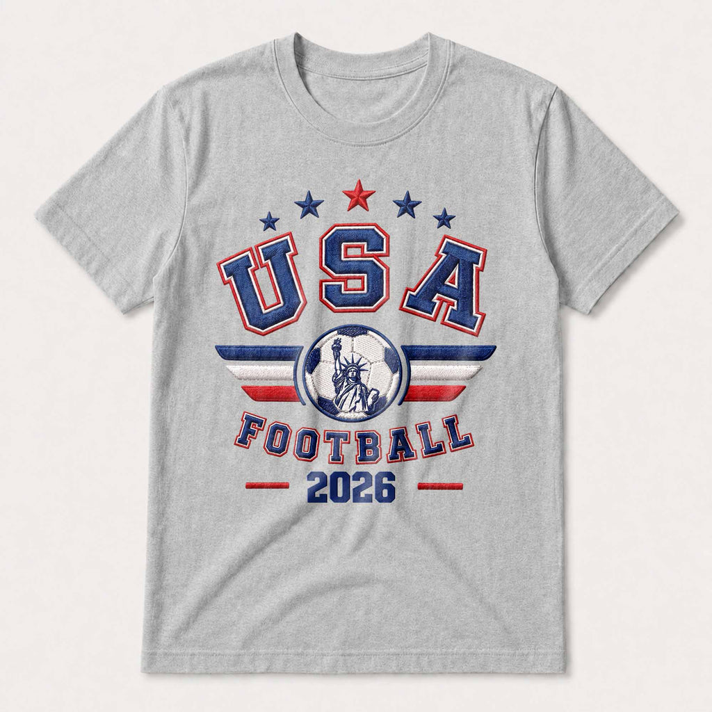 Personalized Soccer Ball Custom Jersey T-Shirt Gift for Him T-Shirt Font and Back GradoCreations