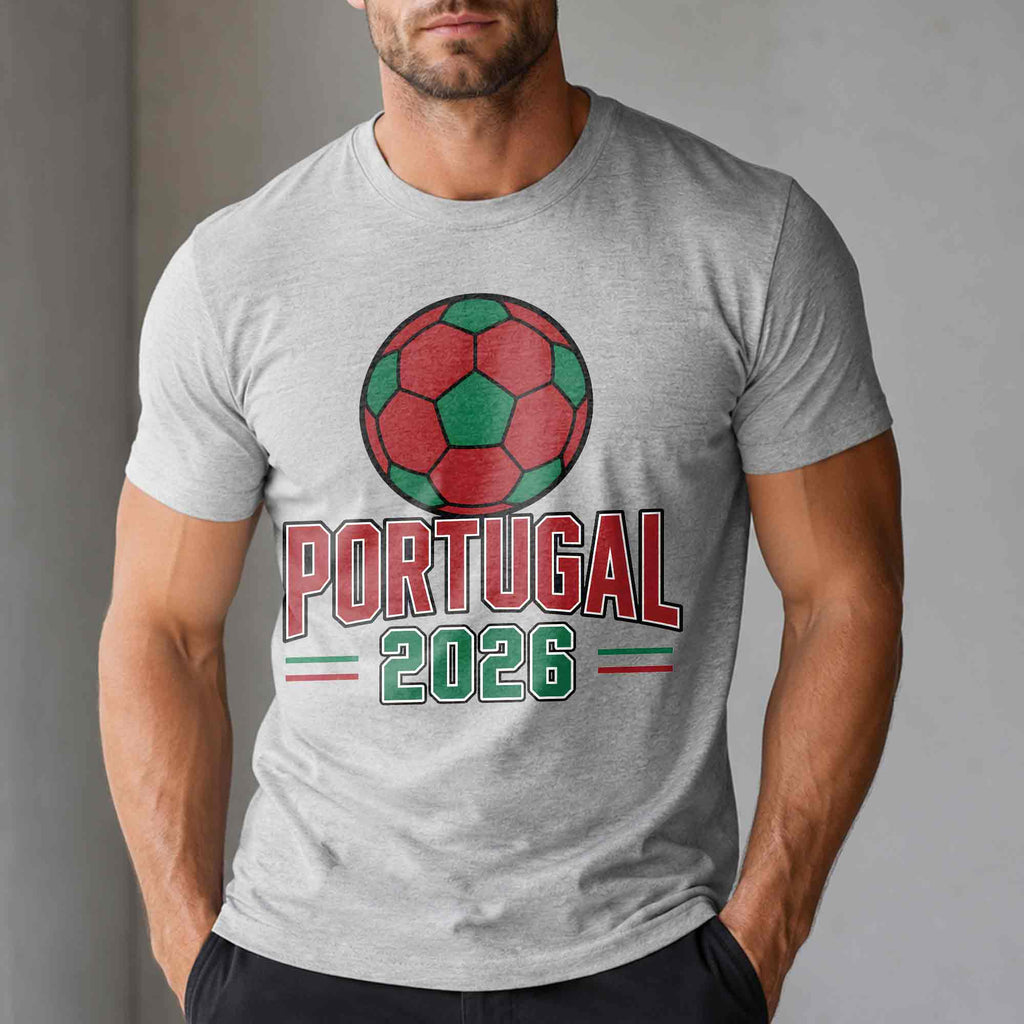 Personalized Portugal Football T-Shirt Custom Name & Number Gift T-Shirt Font and Back GradoCreations