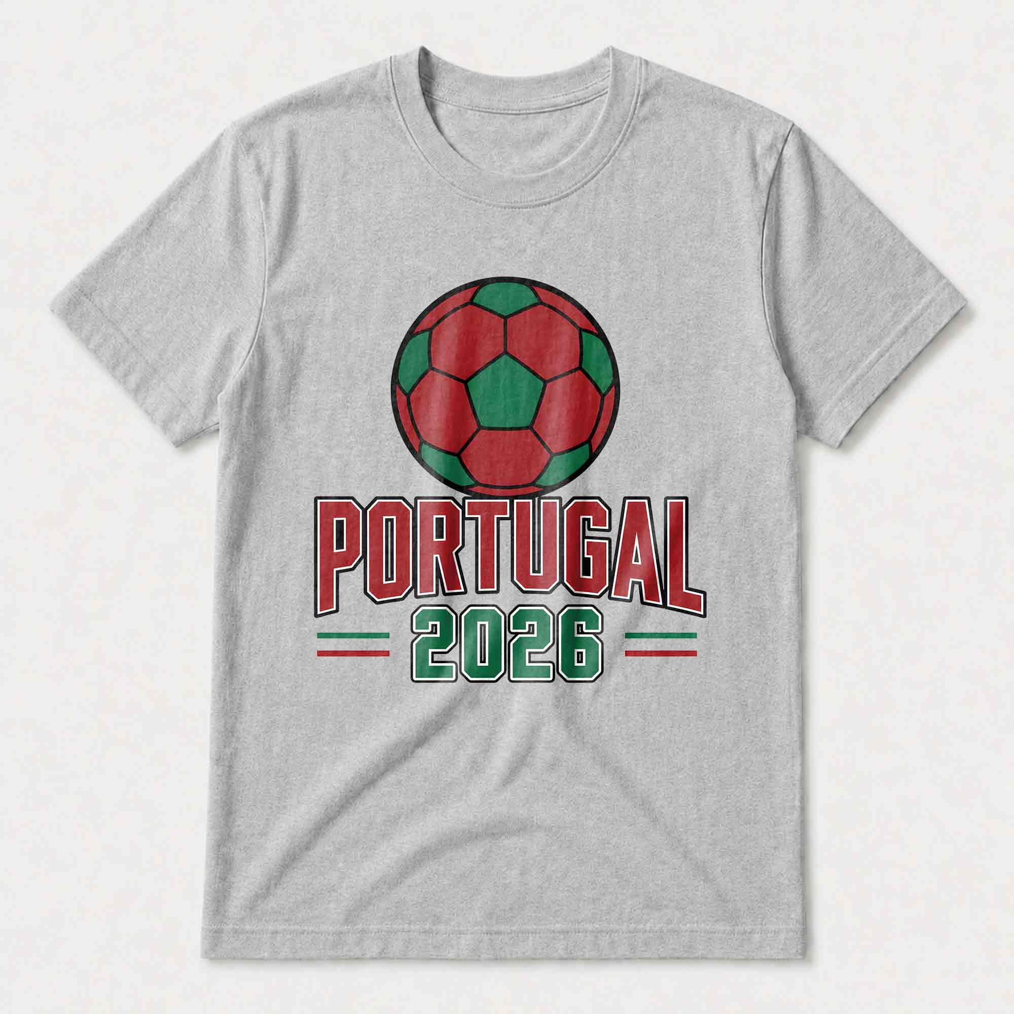 Personalized Portugal Football T-Shirt Custom Name & Number Gift T-Shirt Font and Back GradoCreations