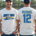 Personalized Argentina Soccer T-Shirt Custom Name Gift for Fans T-Shirt Font and Back GradoCreations