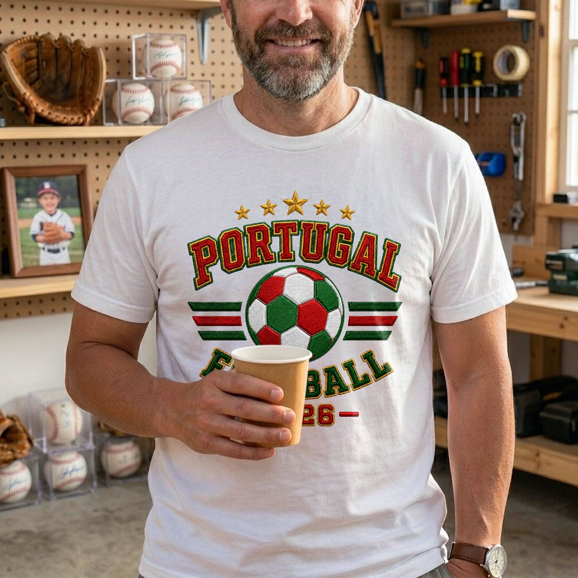 Personalized Soccer T-Shirt Custom Name & Number Gift for Dad T-Shirt Font and Back GradoCreations
