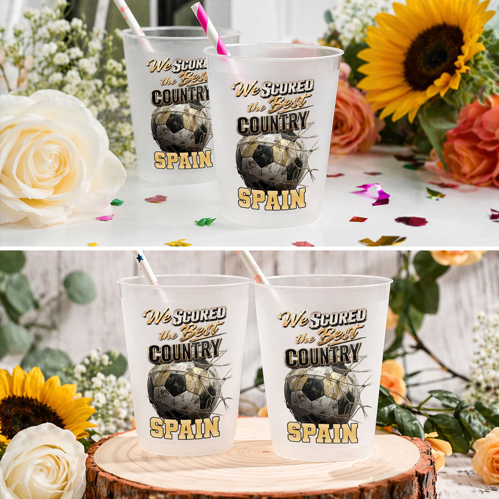 Personalized Frosted Cups Custom Name Gift for Soccer Lovers Frosted Cups GradoCreations