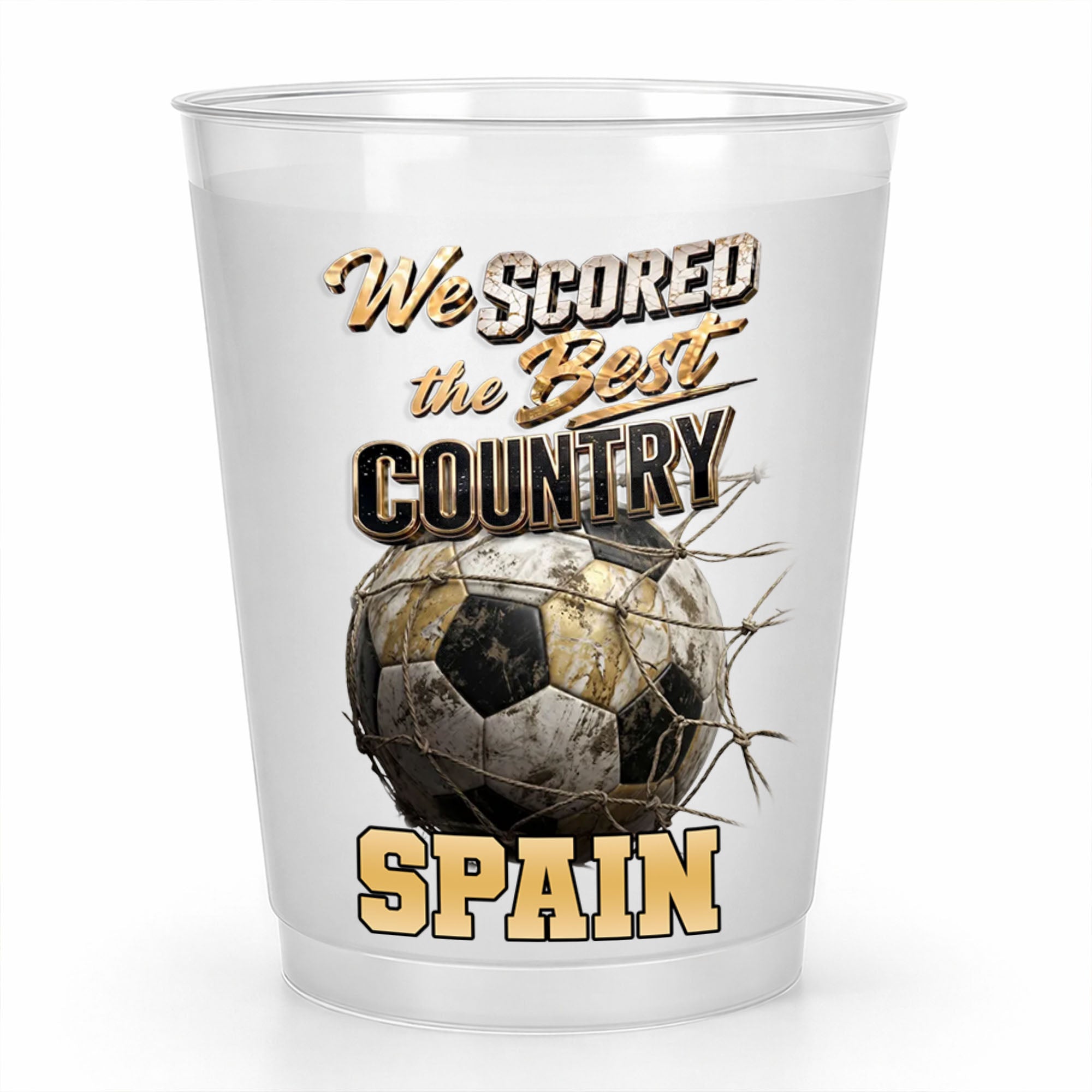 Personalized Frosted Cups Custom Name Gift for Soccer Lovers Frosted Cups GradoCreations