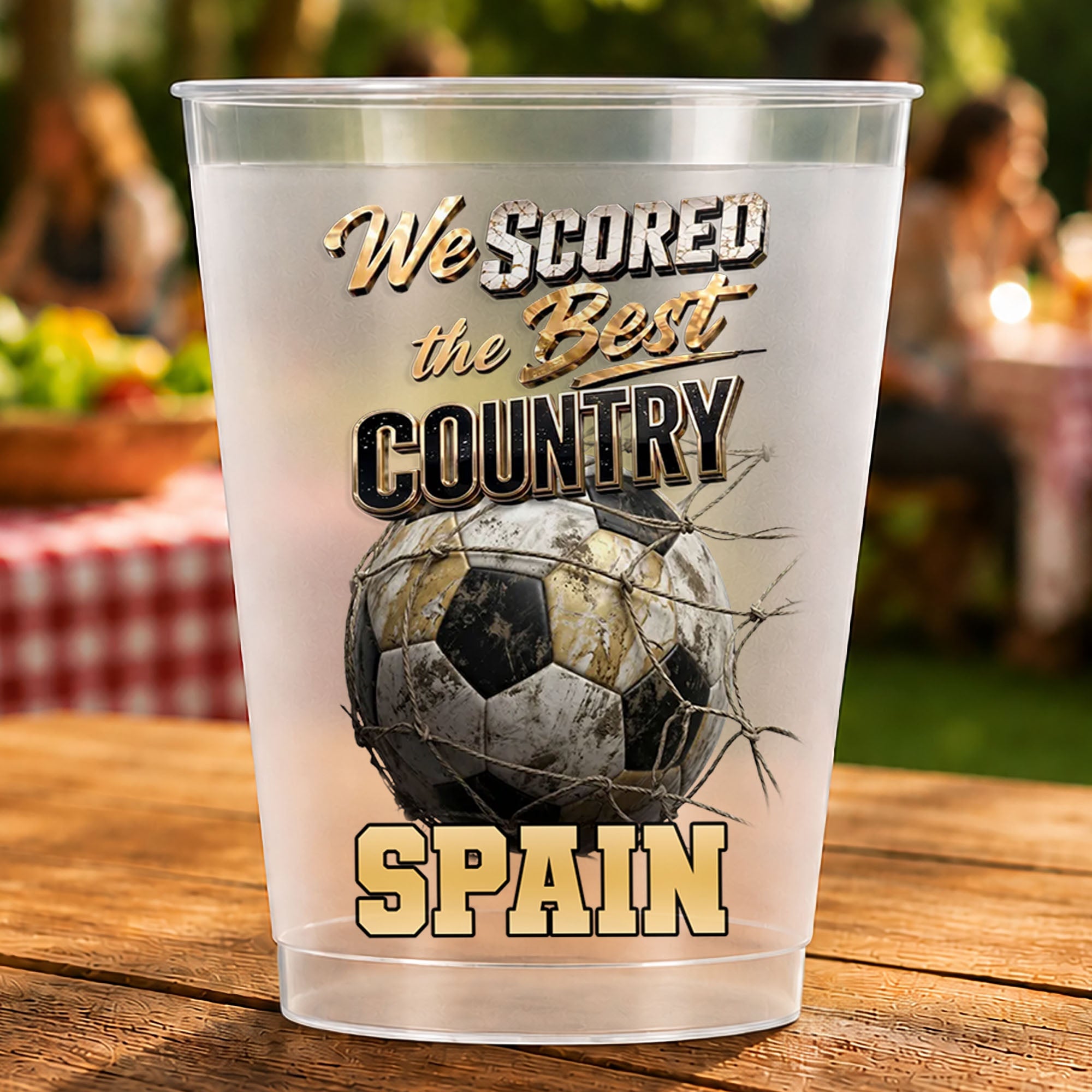 Personalized Frosted Cups Custom Name Gift for Soccer Lovers Frosted Cups GradoCreations