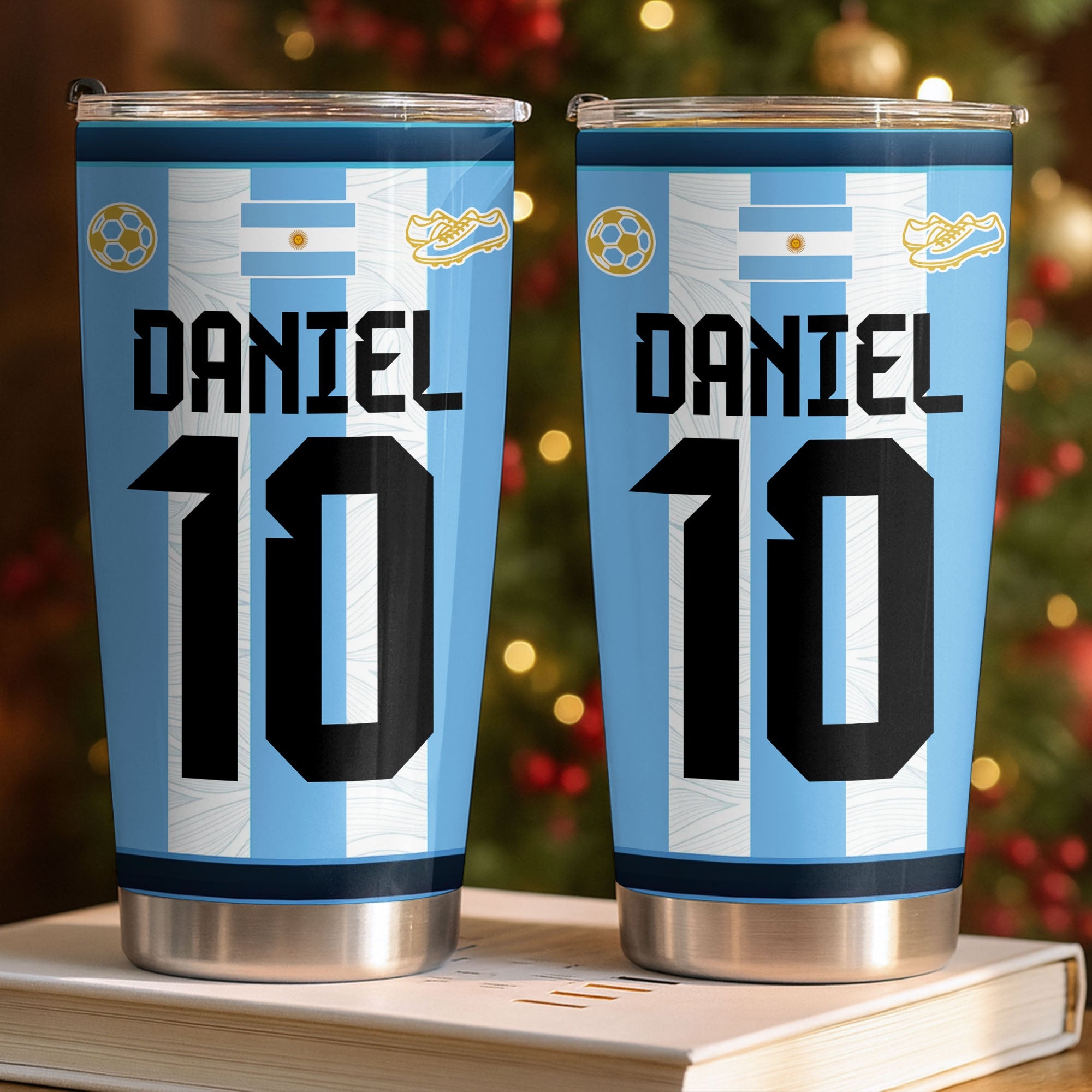 Personalized Soccer Fan Tumbler 20oz Custom Name Gift 20oz Tumbler GradoCreations