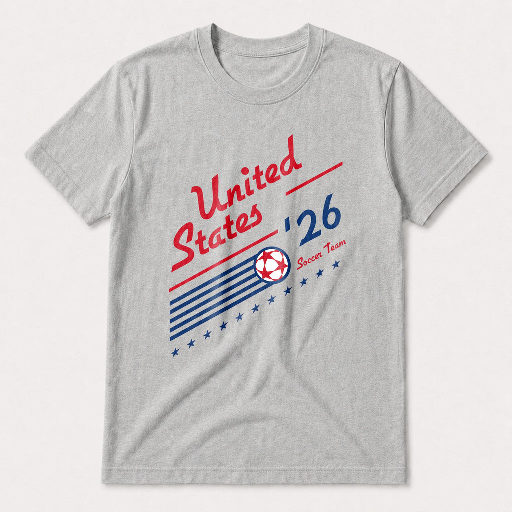 Personalized US Soccer Team T-Shirt Custom Sports Apparel Gift T-Shirt Font and Back GradoCreations