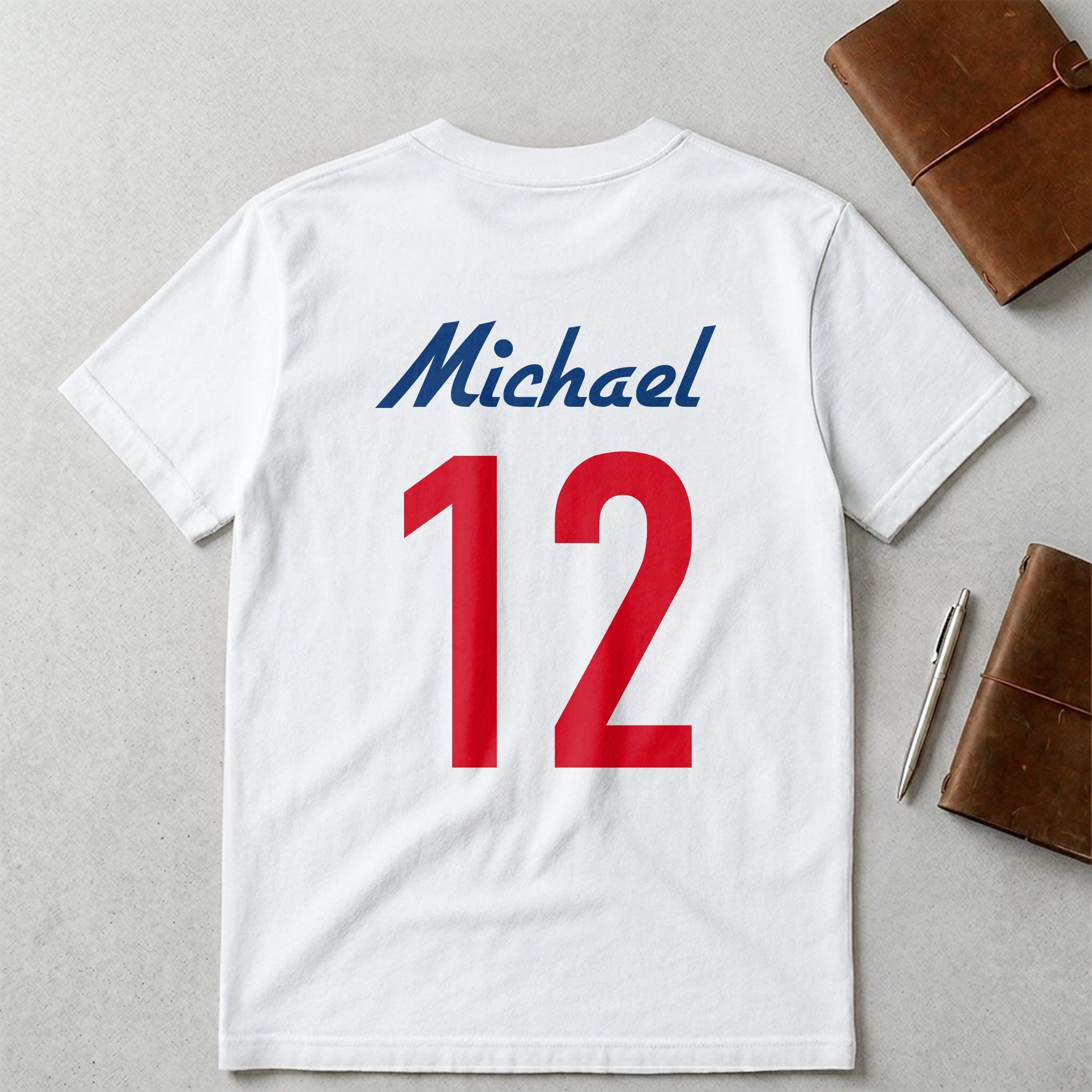 Personalized US Soccer Team T-Shirt Custom Sports Apparel Gift T-Shirt Font and Back GradoCreations
