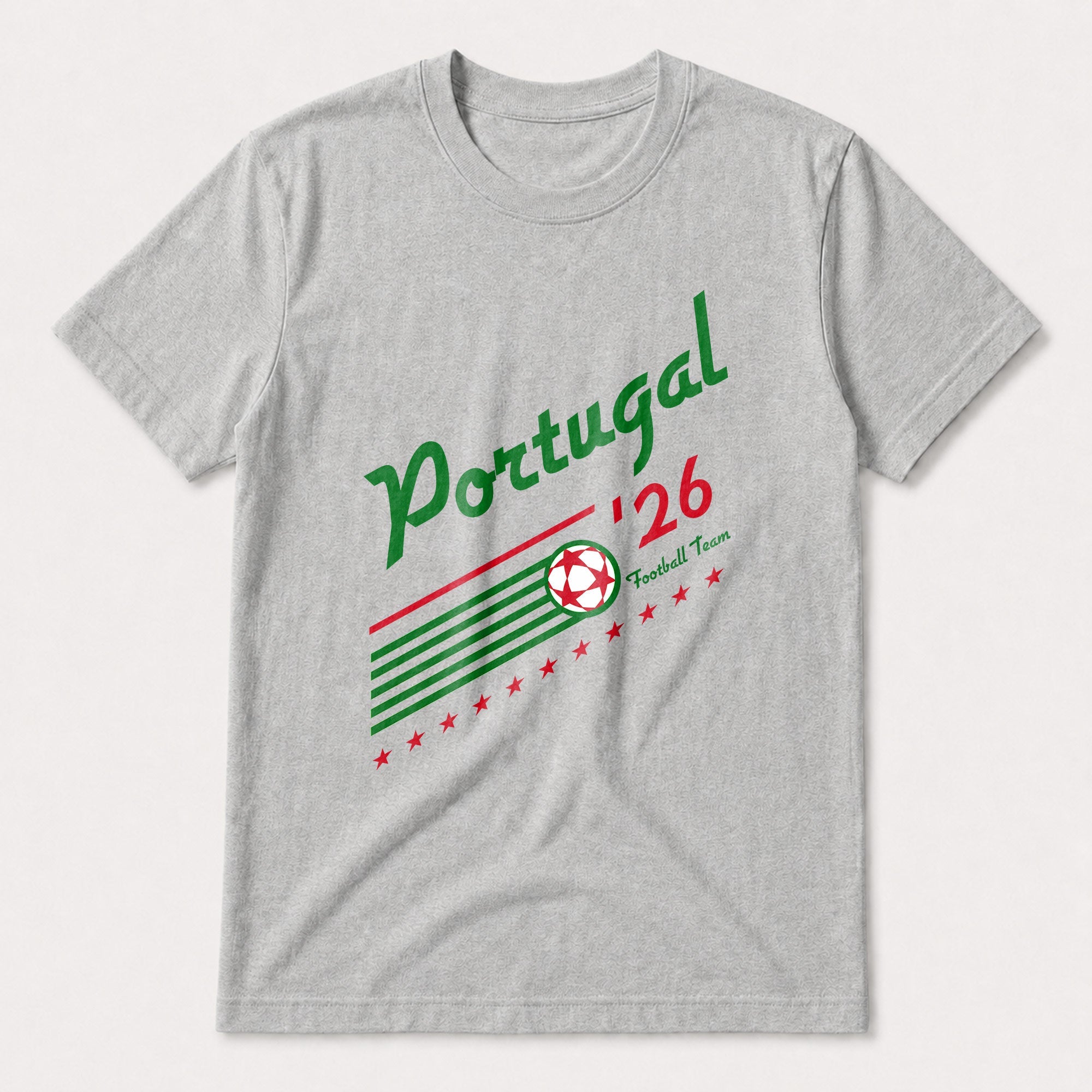 Personalized Portugal Football Team T-Shirt Custom Name Gift T-Shirt Font and Back GradoCreations