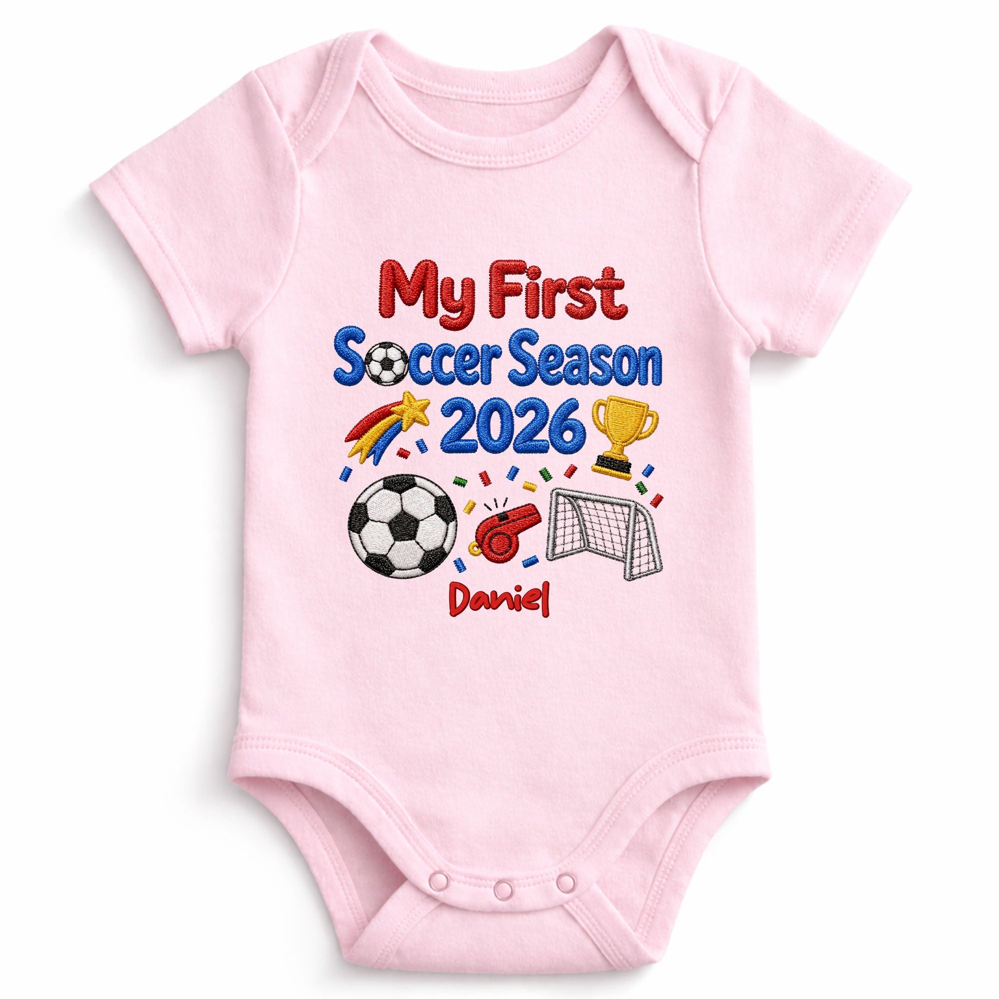 Personalized Custom Baby Onesie First Soccer Season Gift Baby Onesie GradoCreations