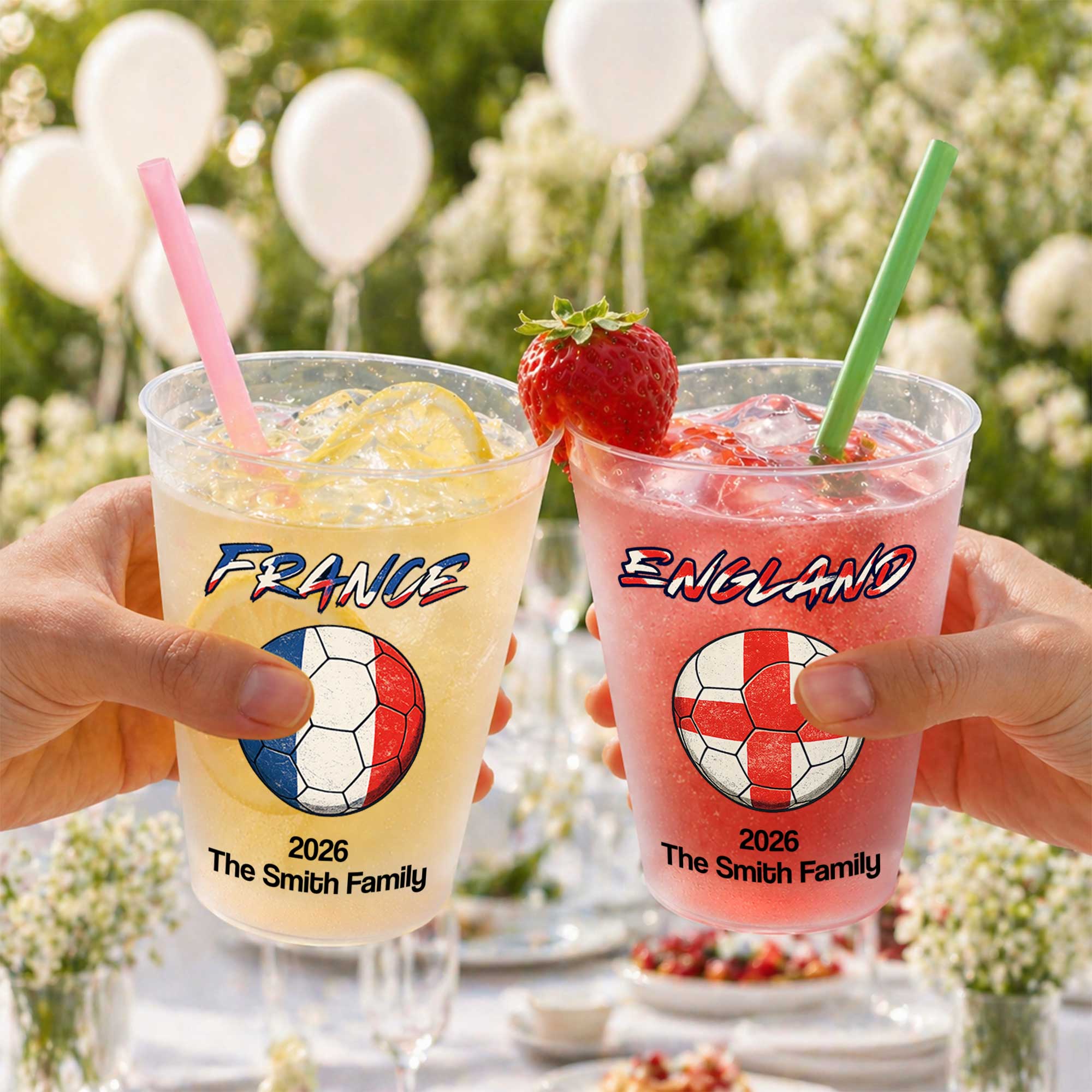 Personalized Frosted Soccer Cups Custom Name Gift for Family Frosted Cups GradoCreations