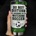 Personalized Soccer Insulated Tumbler Custom Name Gift for Dad