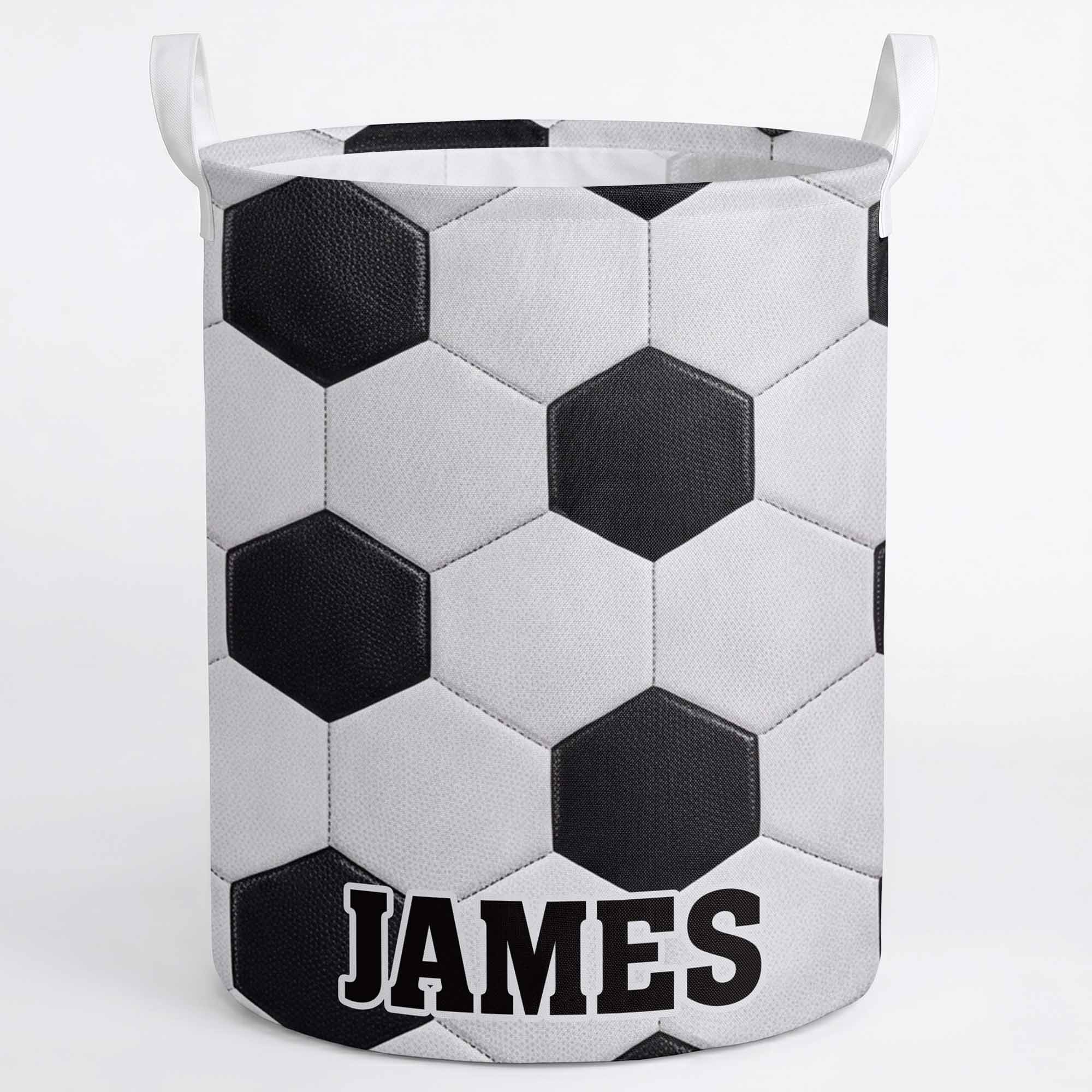 Personalized Fabric Organizer Basket Custom Name Sports Gift Basket GradoCreations