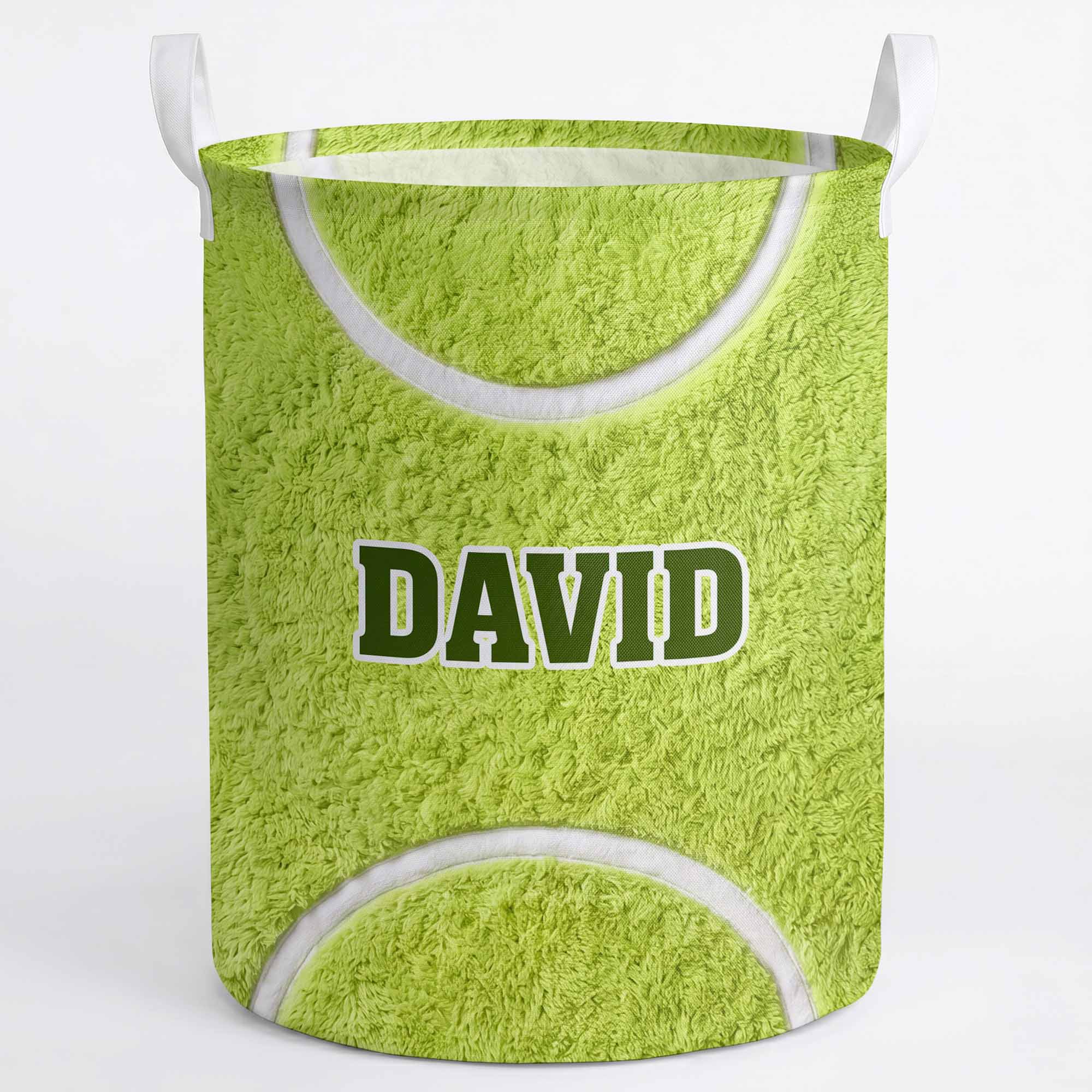Personalized Fabric Organizer Basket Custom Name Sports Gift Basket GradoCreations