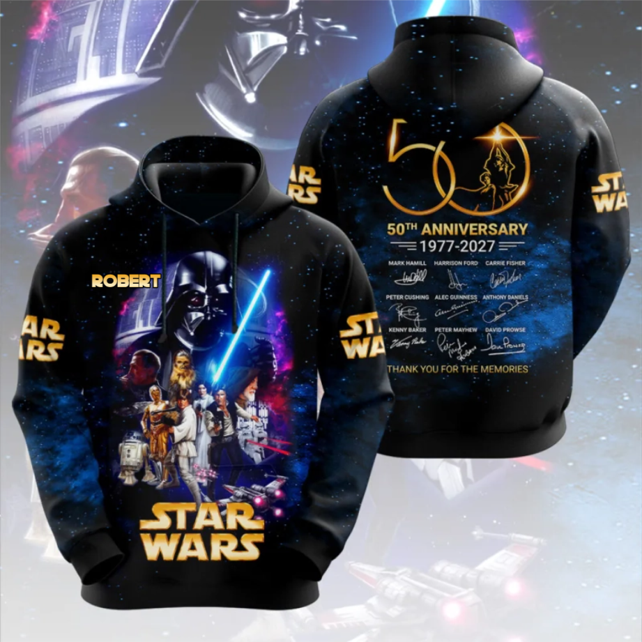 Personalized Star Wars Anniversary All Over Shirt Gift for Movie Fans