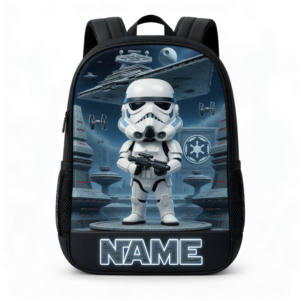 Custom Photo Galaxy Star Kids Personalized Backpack Set for School School Bag+ GradoCreations