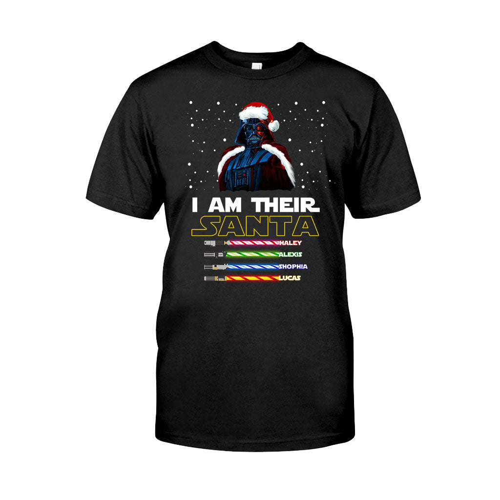 Personalized Christmas T-Shirt & Hoodie Gift for Dad - I Am Their Santa T-shirt & Hoodie GradoCreations