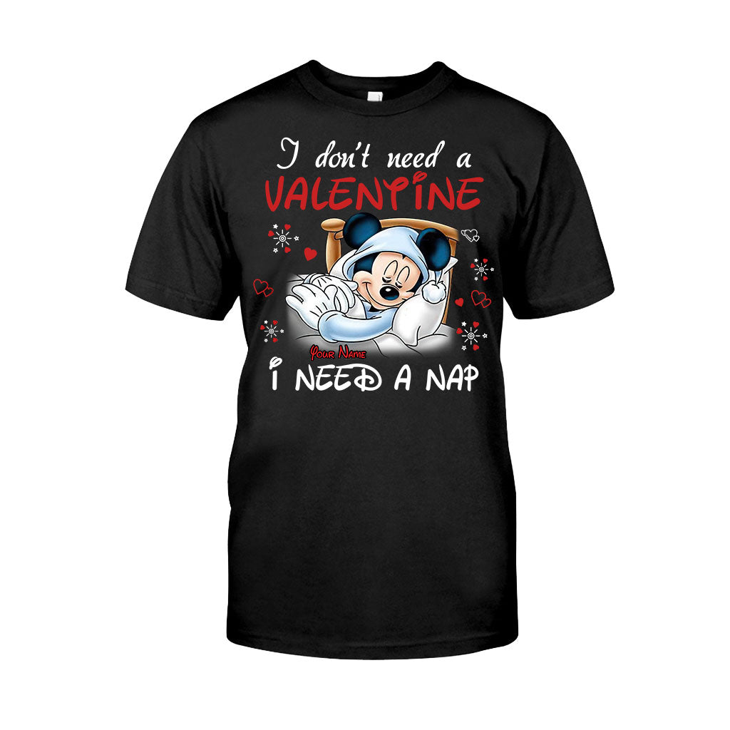 Personalized Valentine T-shirt with Mickey Mouse Design for Her T-shirt & Hoodie GradoCreations