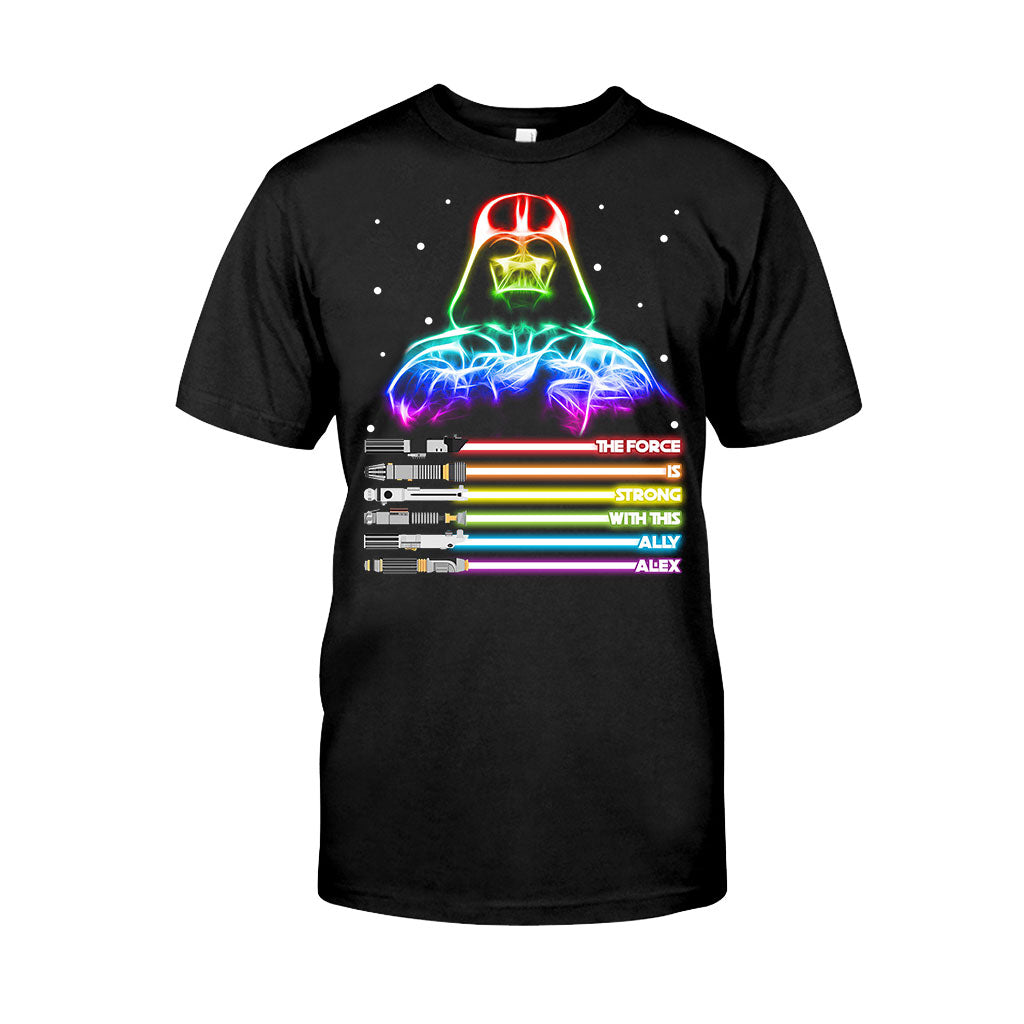 Personalized LGBT Support T-Shirt & Hoodie with Custom Name T-shirt & Hoodie GradoCreations