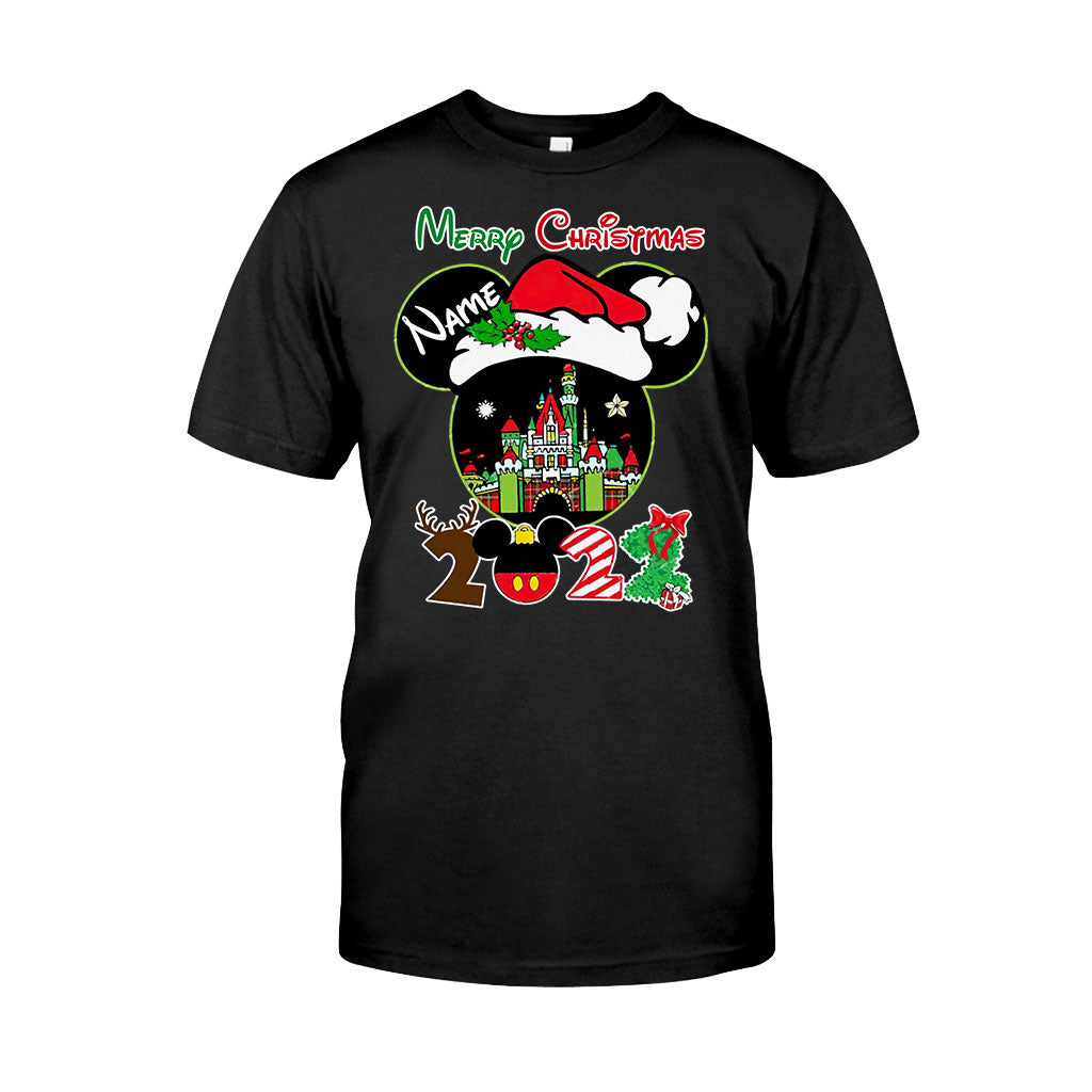 Personalized Christmas Mouse T-shirt & Hoodie Custom Name Gift T-shirt & Hoodie GradoCreations