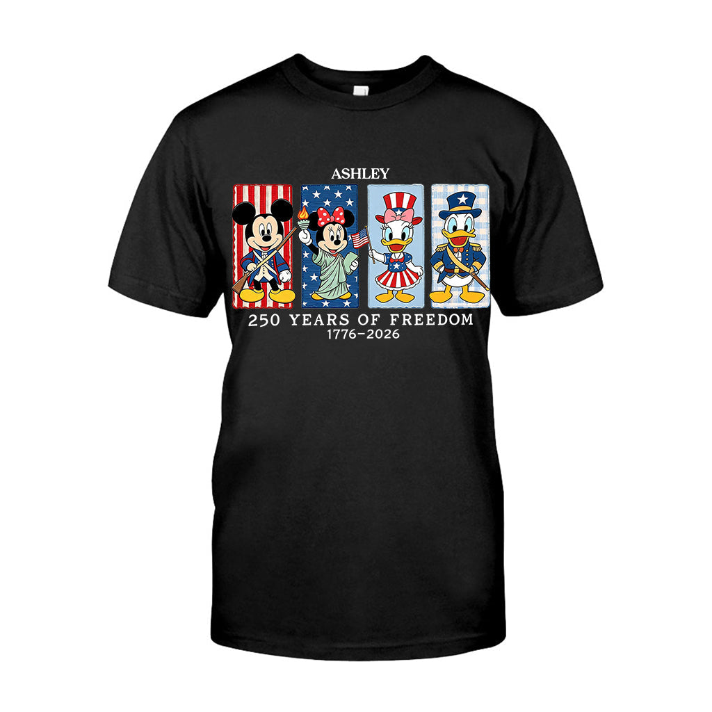 Personalized 250 Years of Freedom Mouse T-shirt & Hoodie Gift T-shirt & Hoodie GradoCreations