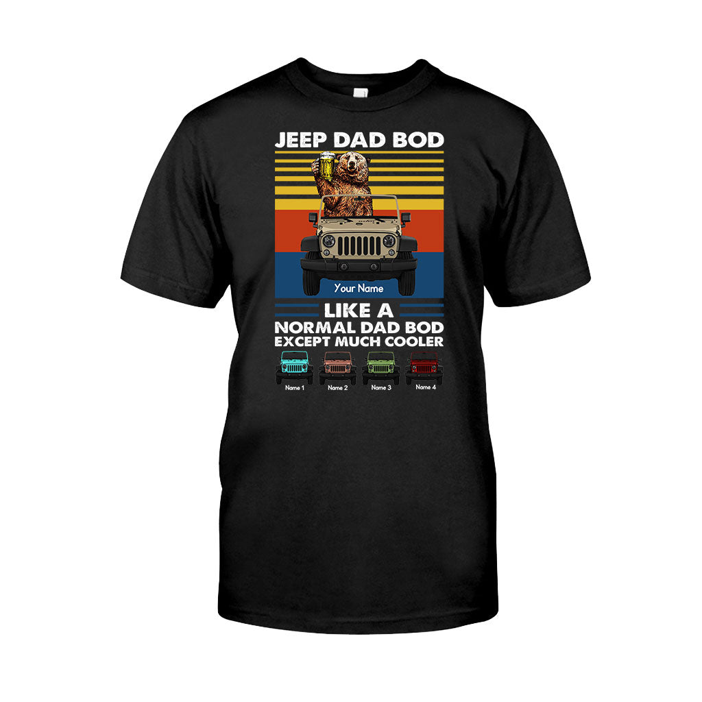 Personalized Jeep Dad Bod T-shirt & Hoodie Custom Name Gift T-shirt & Hoodie GradoCreations