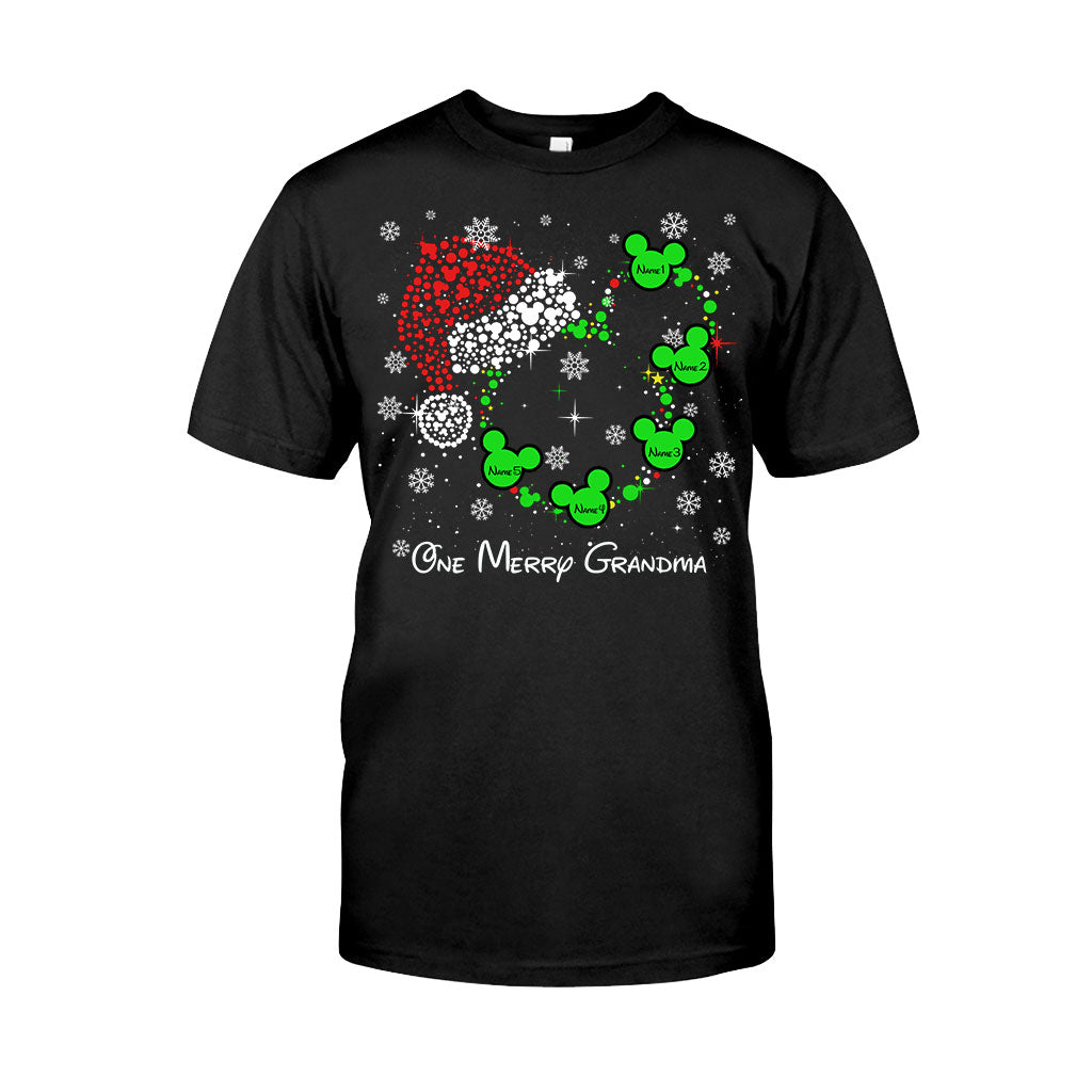 Personalized Christmas T-Shirt & Hoodie for Grandma | Custom Names T-shirt & Hoodie GradoCreations