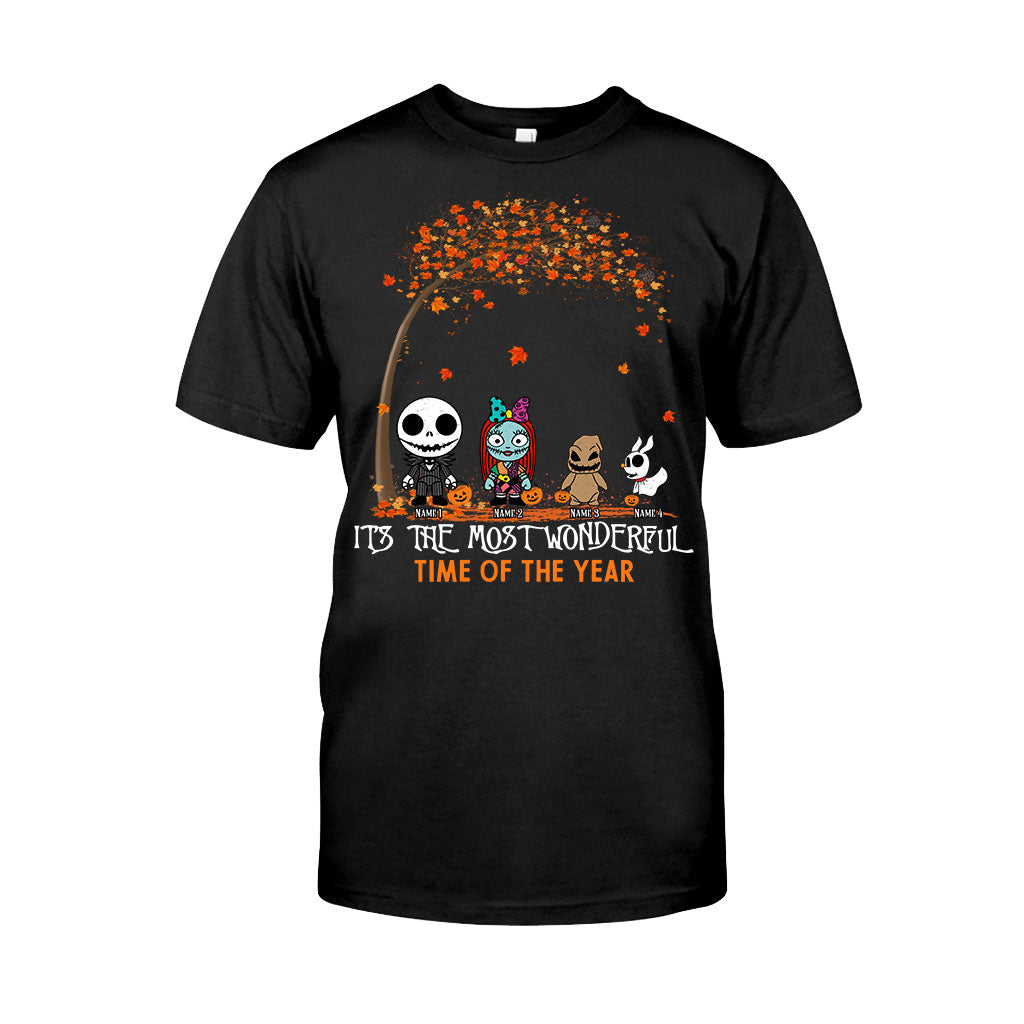 Personalized Halloween T-shirt & Hoodie with Custom Names for Family T-shirt & Hoodie GradoCreations