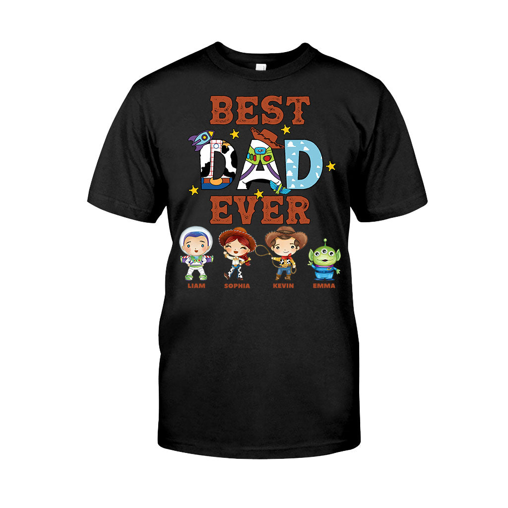 Personalized Best Dad Ever T-shirt and Hoodie Gift for Father's Day T-shirt & Hoodie GradoCreations