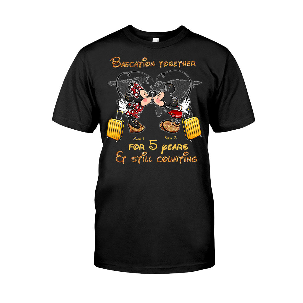 Personalized Couple Travel T-shirt & Hoodie Custom Name Gift T-shirt & Hoodie GradoCreations