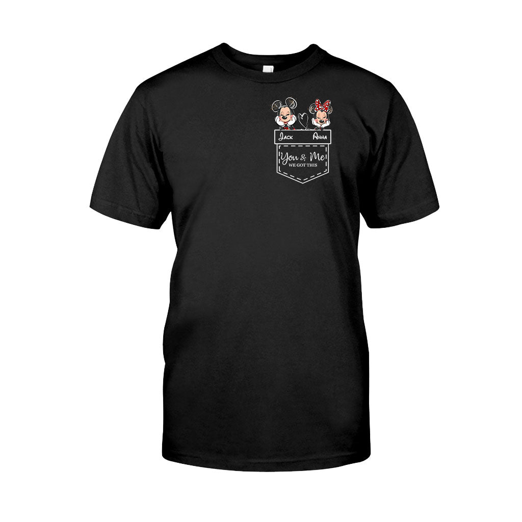 Personalized Mickey & Minnie T-shirt Hoodie Custom Couple Gift T-shirt & Hoodie GradoCreations