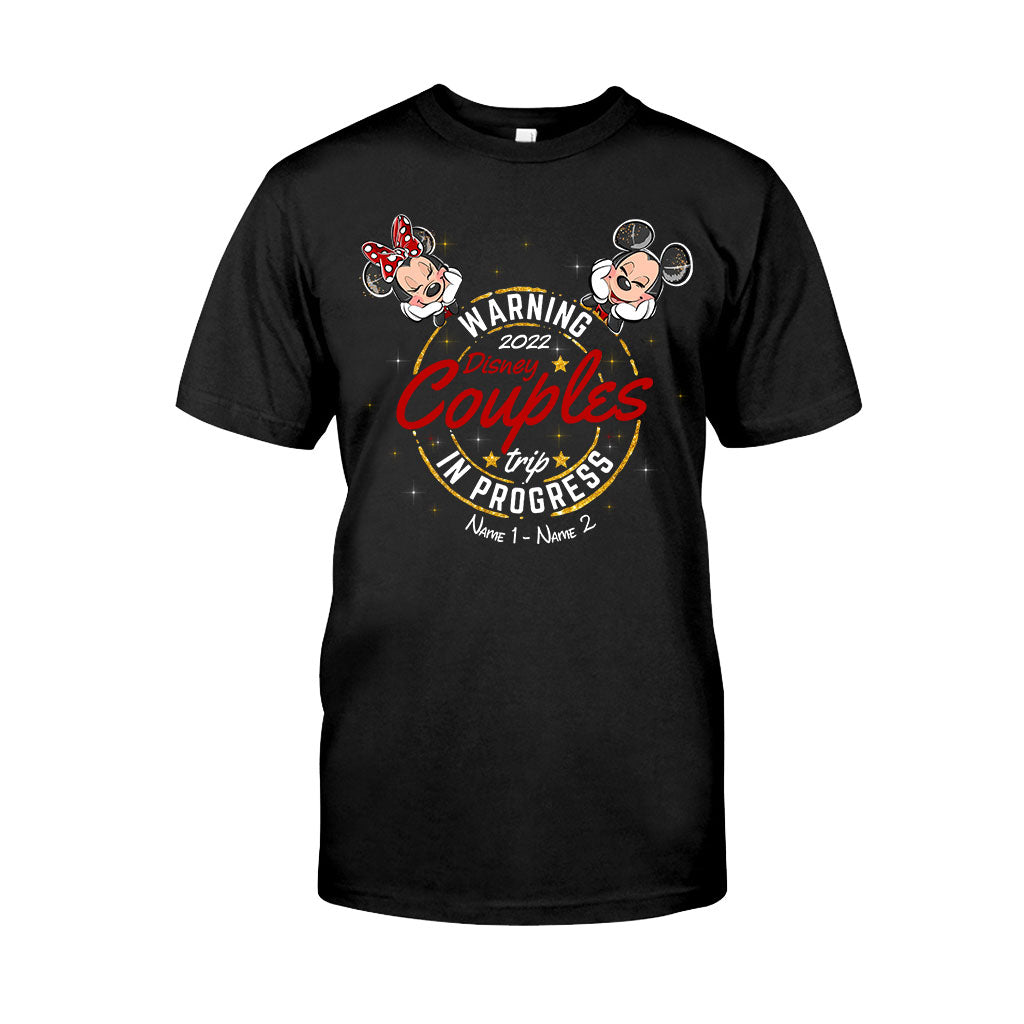 Personalized Disney Couples Trip T-shirt & Hoodie with Names T-shirt & Hoodie GradoCreations