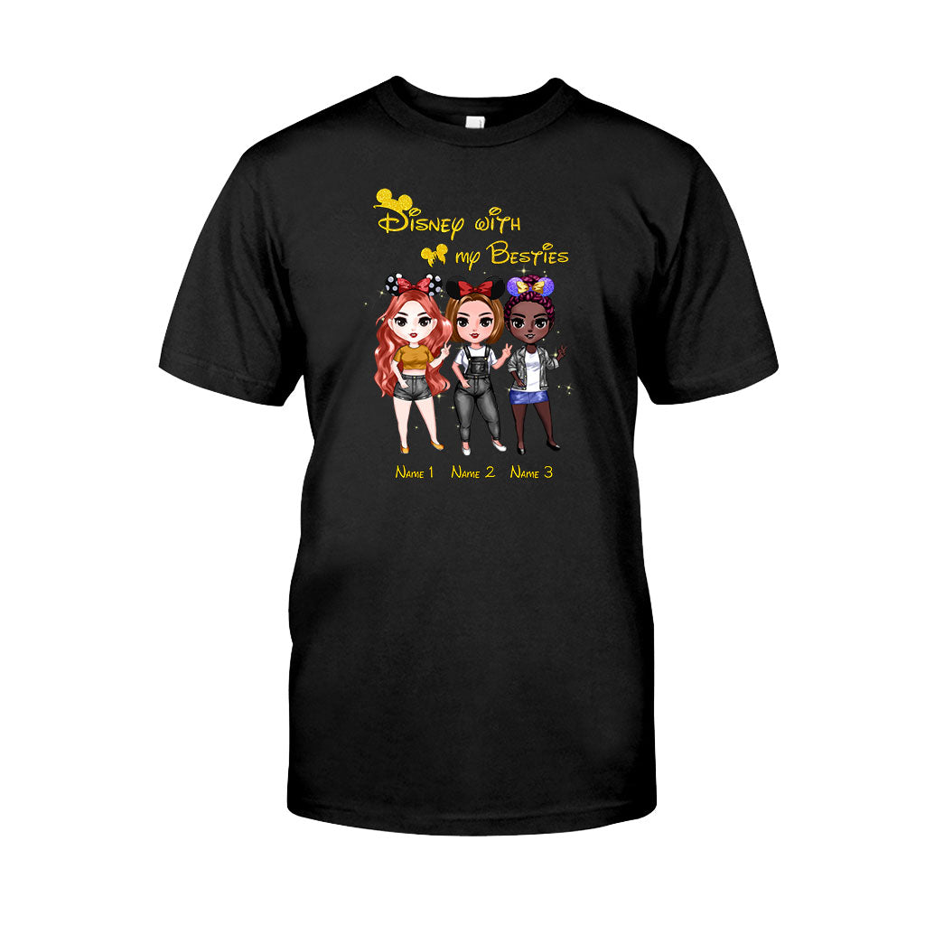 Personalized Disney Besties T-shirt & Hoodie Custom Names Gift T-shirt & Hoodie GradoCreations