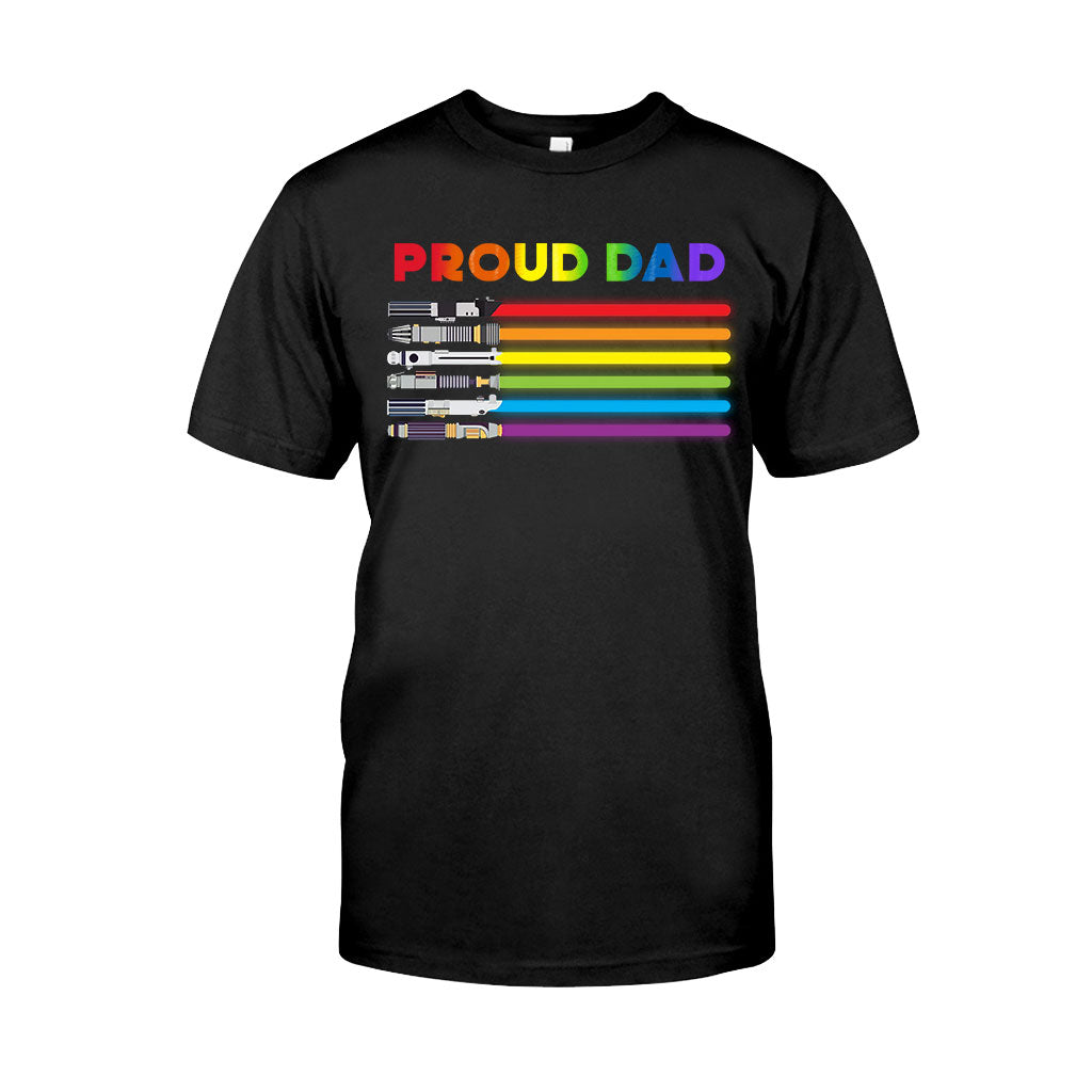 Personalized Proud Dad LGBT Support T-shirt & Hoodie Gift T-shirt & Hoodie GradoCreations