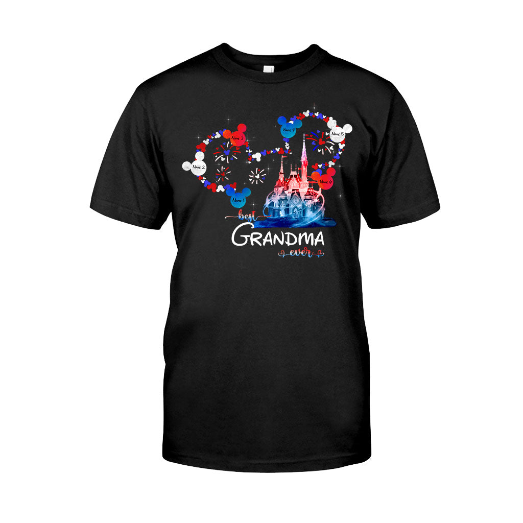 Personalized Best Grandma Ever T-shirt & Hoodie for Independence Day Gift T-shirt & Hoodie GradoCreations