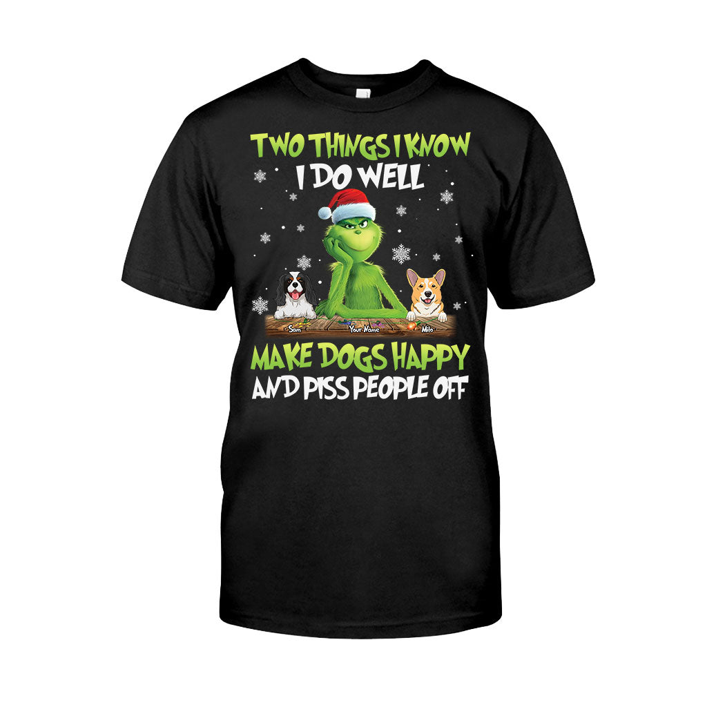 Personalized Grinch Christmas T-Shirt & Hoodie Gift for Dog Lovers T-shirt & Hoodie GradoCreations