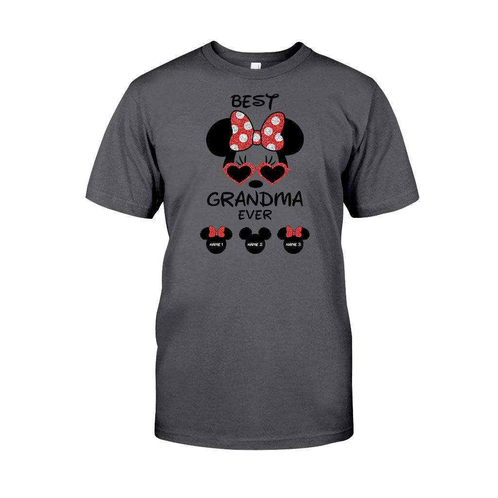 Personalized Best Grandma Ever T-shirt & Hoodie with Custom Names T-shirt & Hoodie GradoCreations