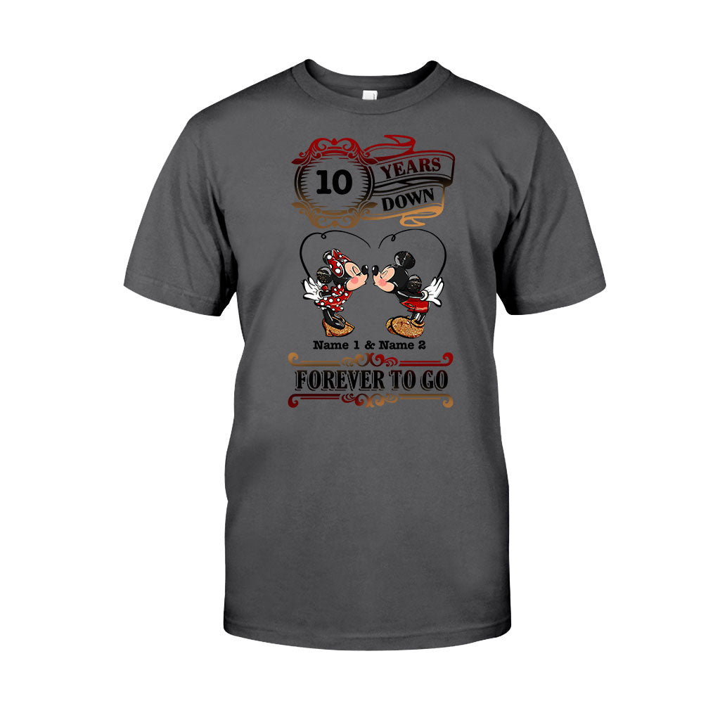 Personalized Couple T-shirt and Hoodie Custom Names Forever to Go Gift T-shirt & Hoodie GradoCreations