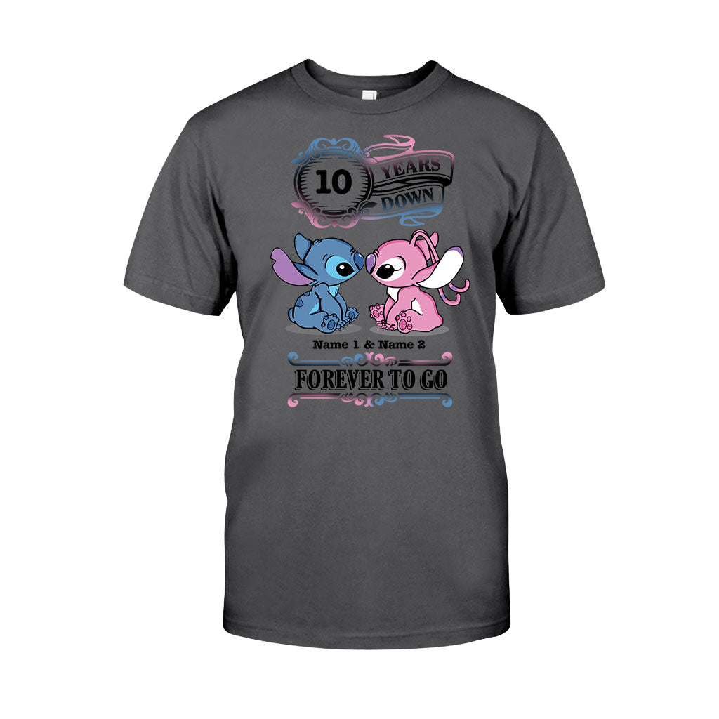 Personalized Couple T-shirt and Hoodie Custom Names Forever To Go Gift T-shirt & Hoodie GradoCreations